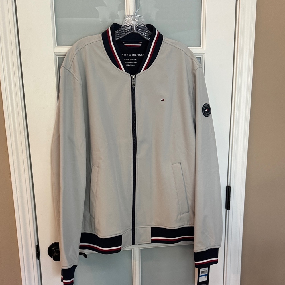 Tommy Hilfiger Light Gray Bomber Jacket